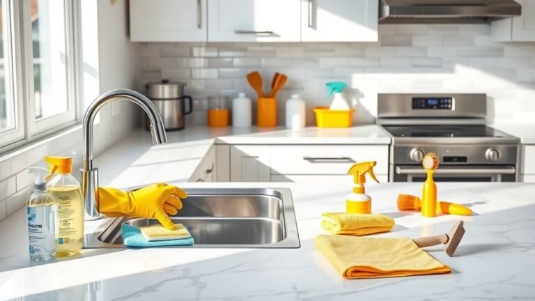 thorough kitchen cleaning process