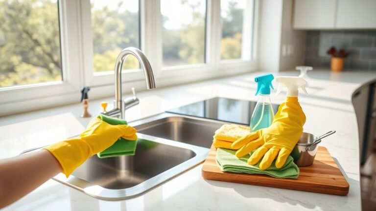 thorough kitchen cleaning process