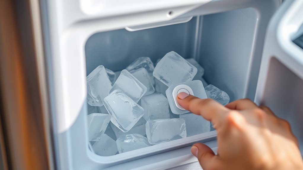 troubleshoot and reset ice maker