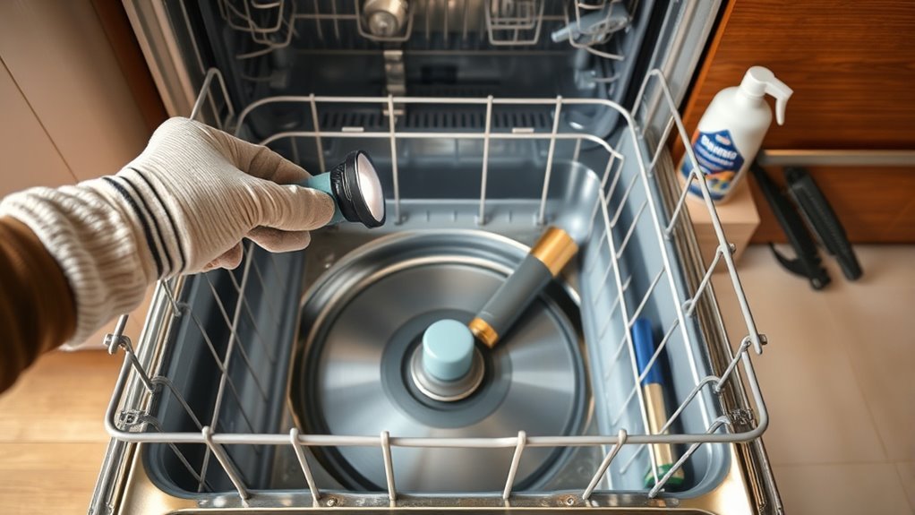 unclog dishwasher drain easily