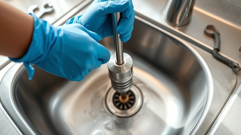 unclog kitchen sink quickly