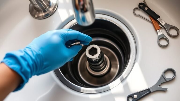unclogging kitchen sink disposal