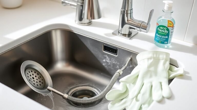 unclogging kitchen sink steps