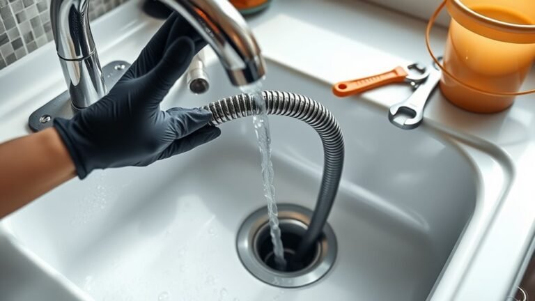 unclogging your kitchen sink