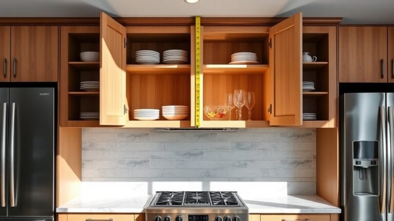 upper kitchen cabinet depth